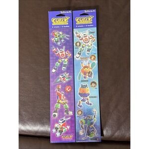Vintage 2001 Cubix Stickers Robots For‎ Everyone 2 Packages Stickety-Doo-Da